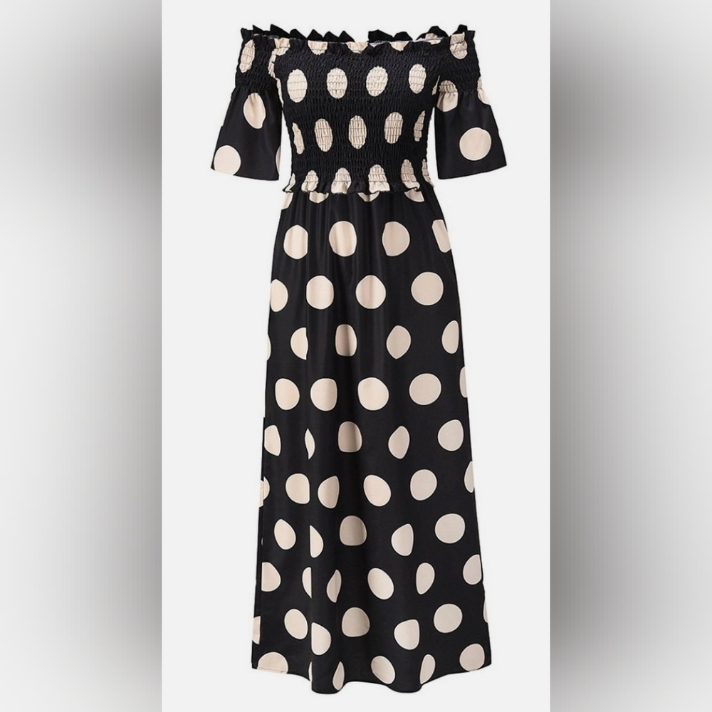 XXL Off-shoulder Maxi Dress